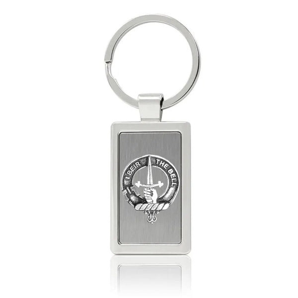 Bell Clan Crest Stainless Steel Key Ring