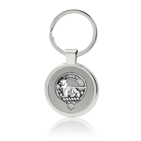 Bruce Clan Crest Stainless Steel Key Ring
