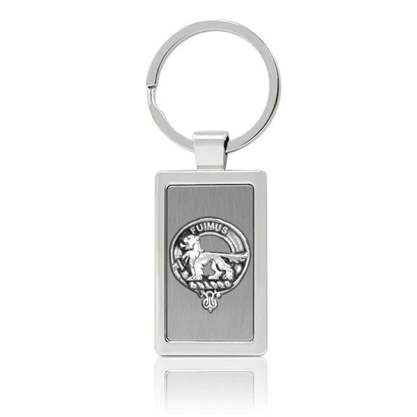Bruce Clan Crest Stainless Steel Key Ring
