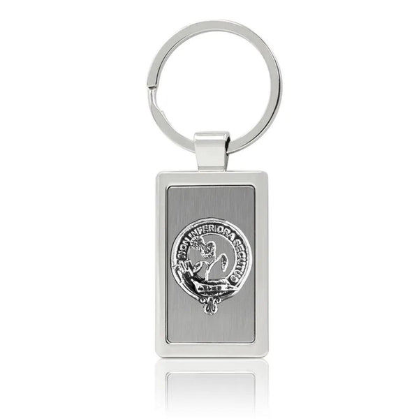 Buchan Clan Crest Stainless Steel Key Ring