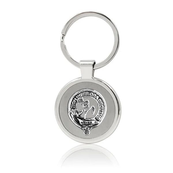 Buchan Clan Crest Stainless Steel Key Ring