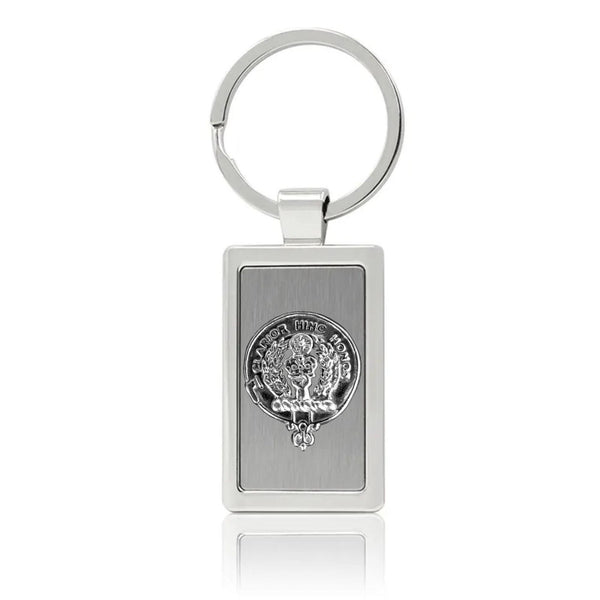 Buchanan Clan Crest Stainless Steel Key Ring