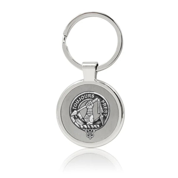 Carmichael Clan Crest Stainless Steel Key Ring