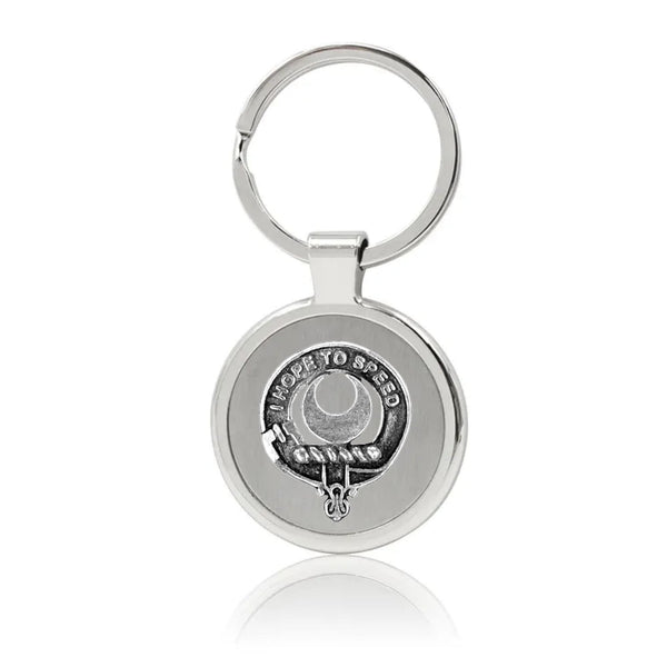 Cathcart Clan Crest Stainless Steel Key Ring