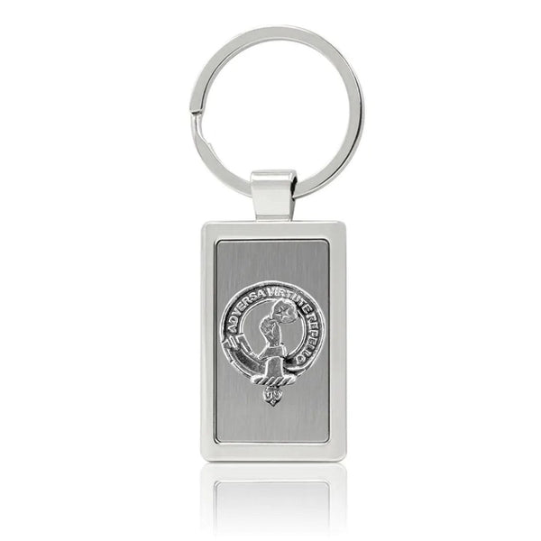 Denniston Clan Crest Stainless Steel Key Ring