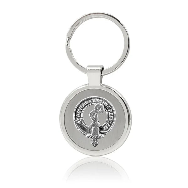 Denniston Clan Crest Stainless Steel Key Ring