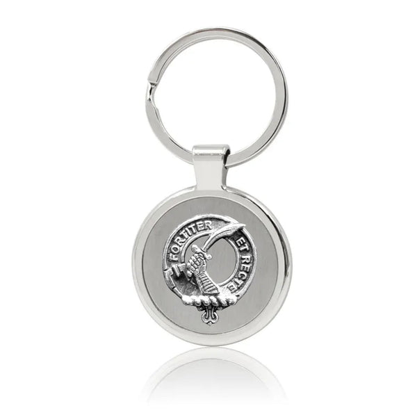 Elliott Clan Crest Stainless Steel Key Ring