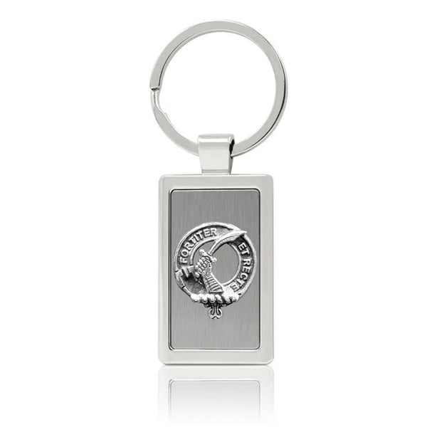 Elliott Clan Crest Stainless Steel Key Ring