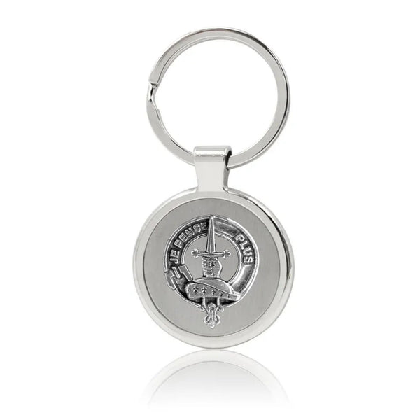 Erskine Clan Crest Stainless Steel Key Ring
