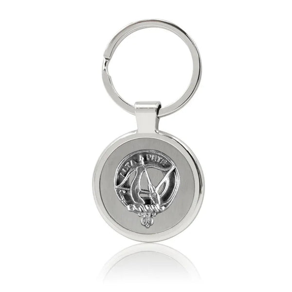 Fletcher Clan Crest Stainless Steel Key Ring