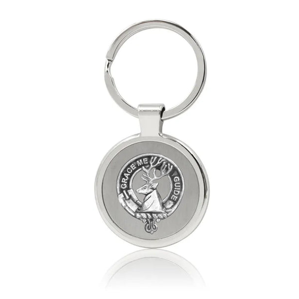 Forbes Clan Crest Stainless Steel Key Ring