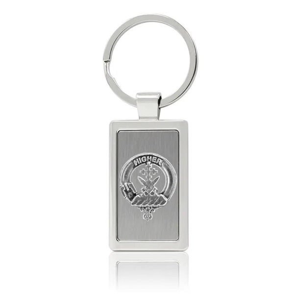 Galloway Clan Crest Stainless Steel Key Ring