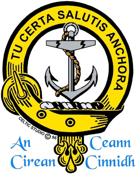 Gillespie Clan Crest Stainless Steel Key Ring