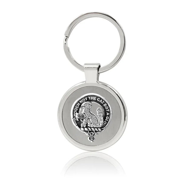 Gow Clan Crest Stainless Steel Key Ring
