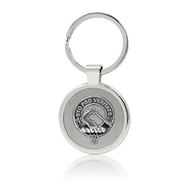 Guthrie Clan Crest Stainless Steel Key Ring