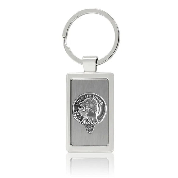 Hall Clan Clan Crest Stainless Steel Key Ring
