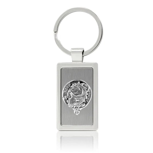 Hepburn Clan Clan Crest Stainless Steel Key Ring