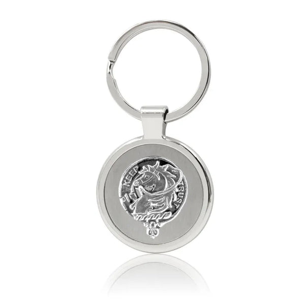 Hepburn Clan Clan Crest Stainless Steel Key Ring