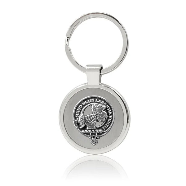 Irvine Bonshaw Clan Crest Stainless Steel Key Ring