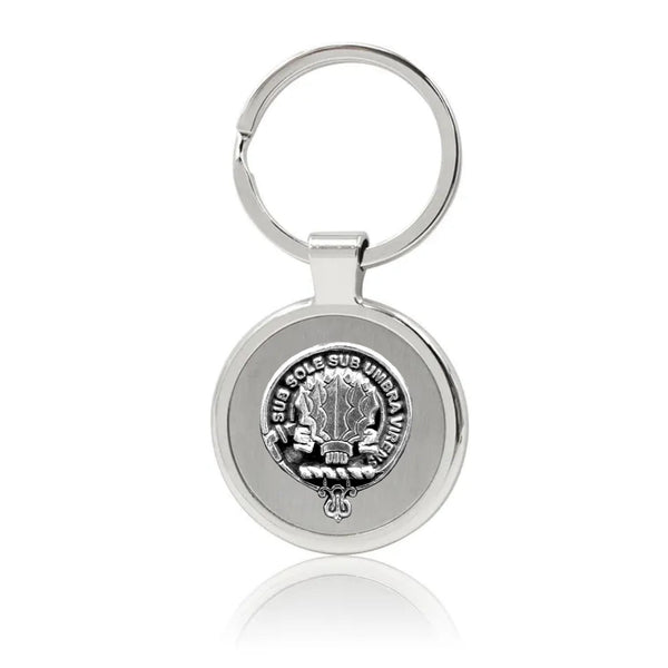 Irvine Drum Clan Crest Stainless Steel Key Ring
