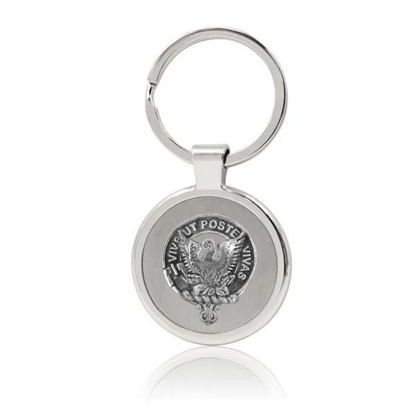 Johnston Caskieben Clan Crest Stainless Steel Key Ring