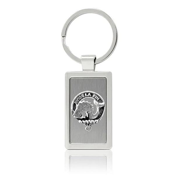 Kennedy Clan Crest Stainless Steel Key Ring
