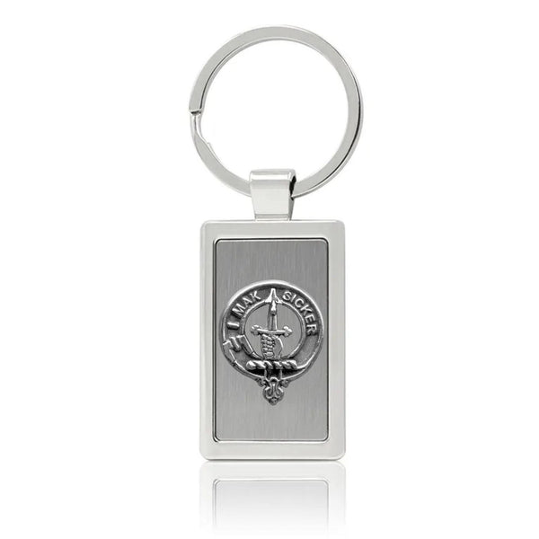 Kirkpatrick Clan Crest Stainless Steel Key Ring