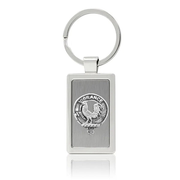 Laing Clan Crest Stainless Steel Key Ring