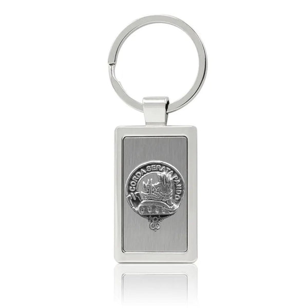 Lockhart Clan Crest Stainless Steel Key Ring