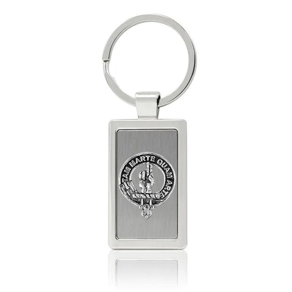 Logie Clan Crest Stainless Steel Key Ring