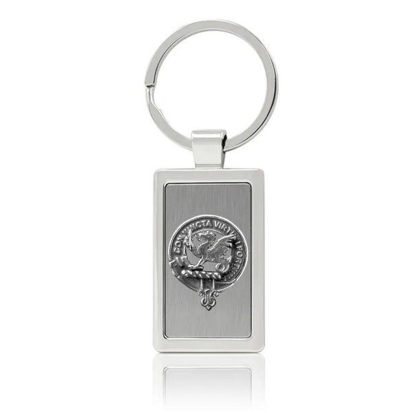 MacBeth Clan Crest Stainless Steel Key Ring