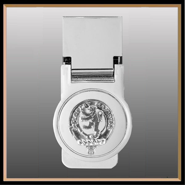 Brown Scottish Clan Crest Money Clip