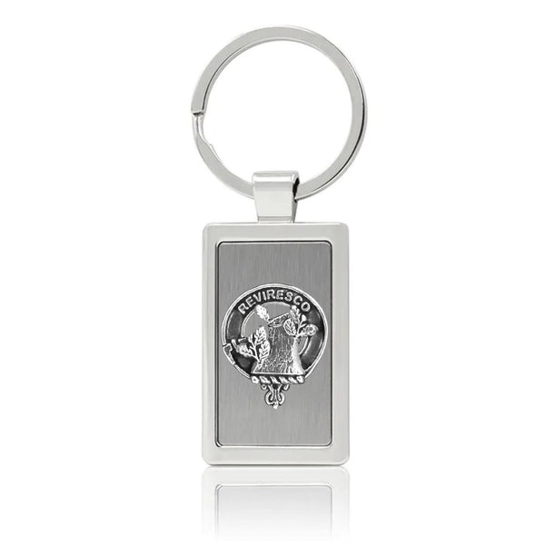 MacEwen Clan Crest Stainless Steel Key Ring