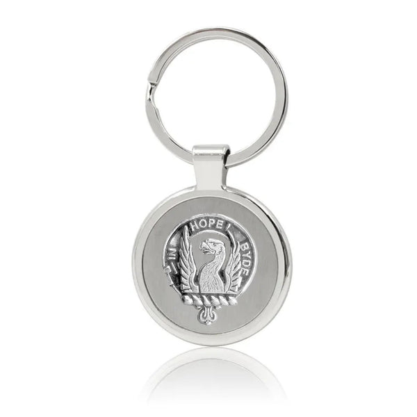 MacIain Clan Crest Stainless Steel Key Ring