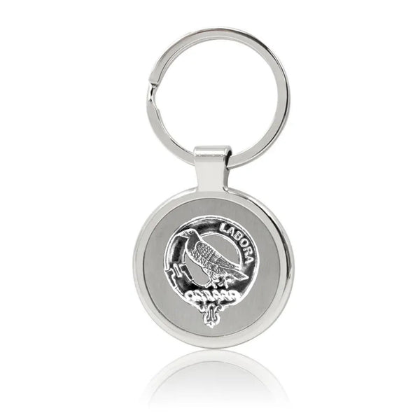 MacKie Clan Crest Stainless Steel Key Ring