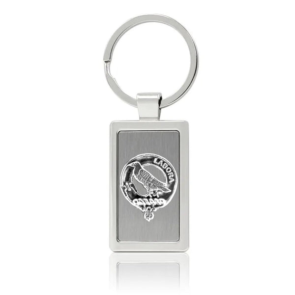 MacKie Clan Crest Stainless Steel Key Ring