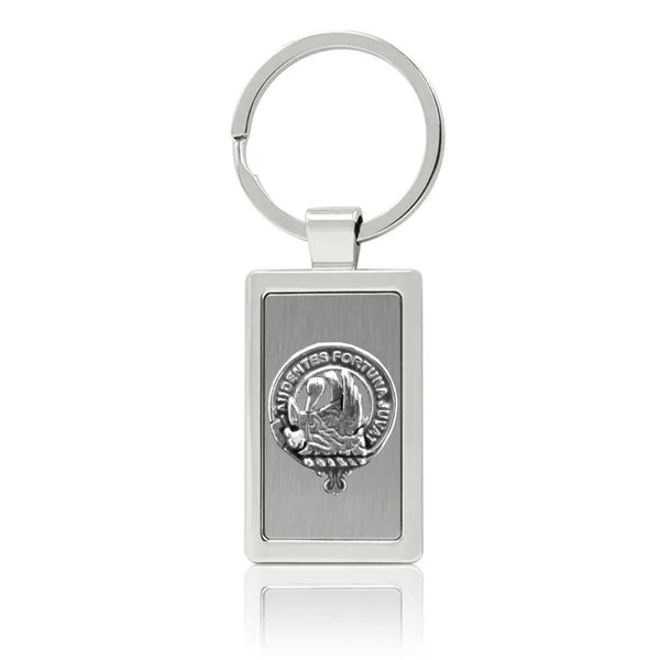 MacKinnon Clan Crest Stainless Steel Key Ring