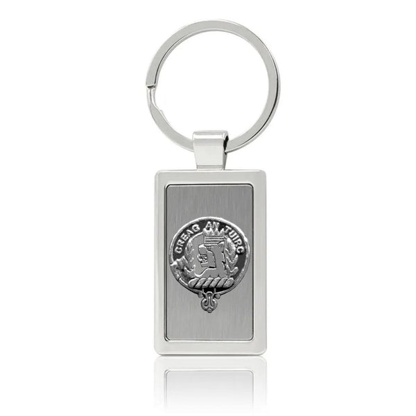 MacLaren Clan Crest Stainless Steel Key Ring