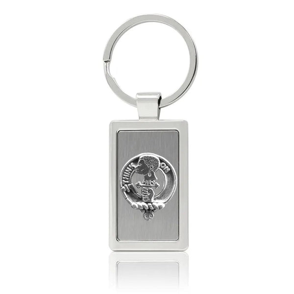 MacLellan Clan Crest Stainless Steel Key Ring