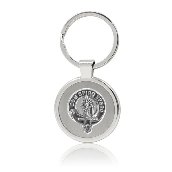 MacLennan Clan Crest Stainless Steel Key Ring