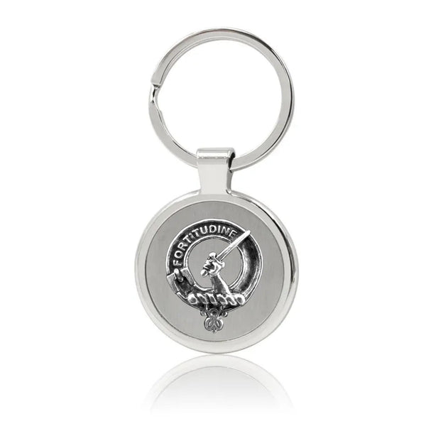 MacRae Clan Crest Stainless Steel Key Ring