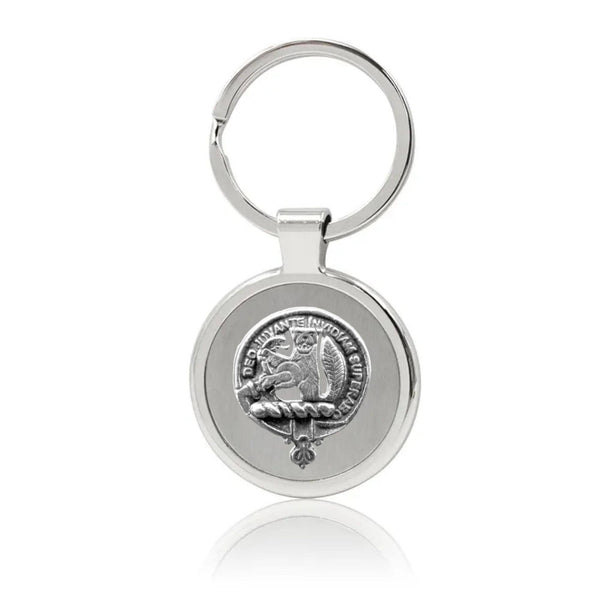 MacThomas Clan Crest Stainless Steel Key Ring