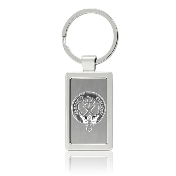 Moffat Clan Crest Stainless Steel Key Ring