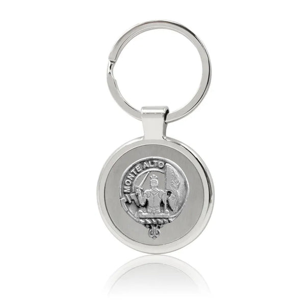 Mowat Clan Crest Stainless Steel Key Ring