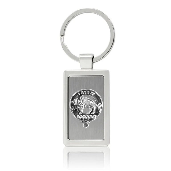 Nisbet Clan Crest Stainless Steel Key Ring
