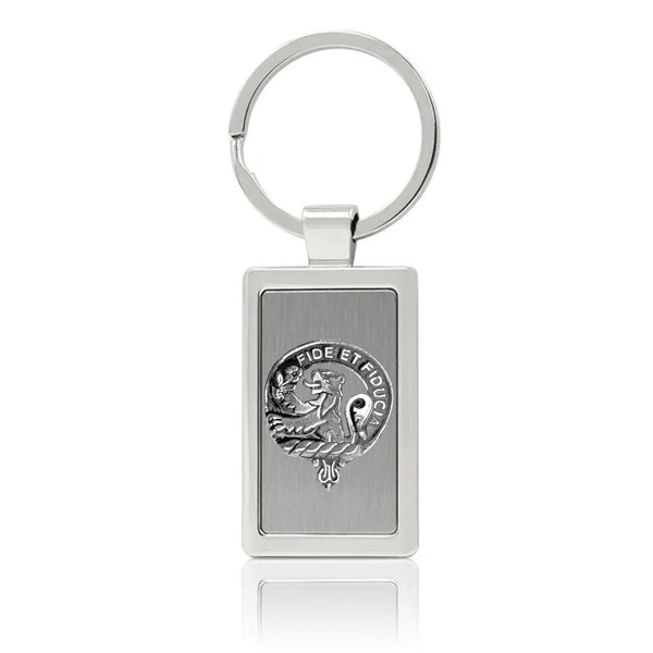 Primrose Clan Crest Stainless Steel Key Ring