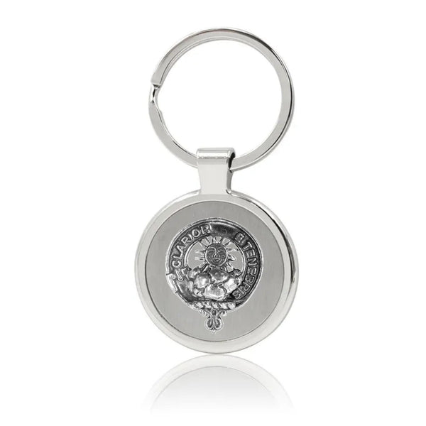 Purves Clan Crest Stainless Steel Key Ring