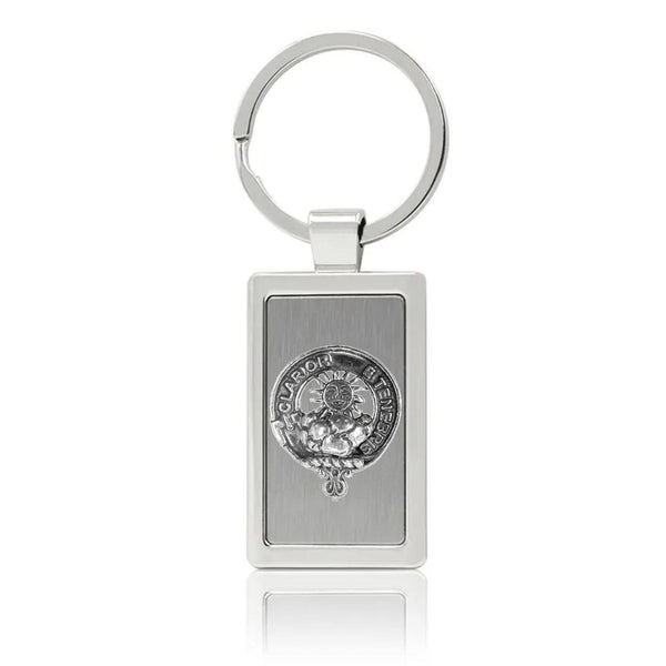 Purves Clan Crest Stainless Steel Key Ring