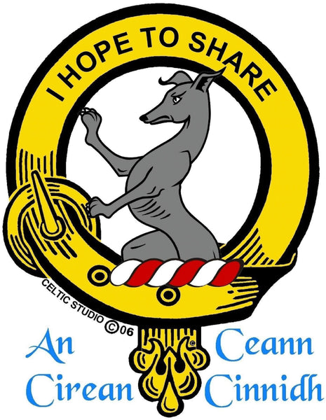 Riddell Clan Crest Stainless Steel Key Ring