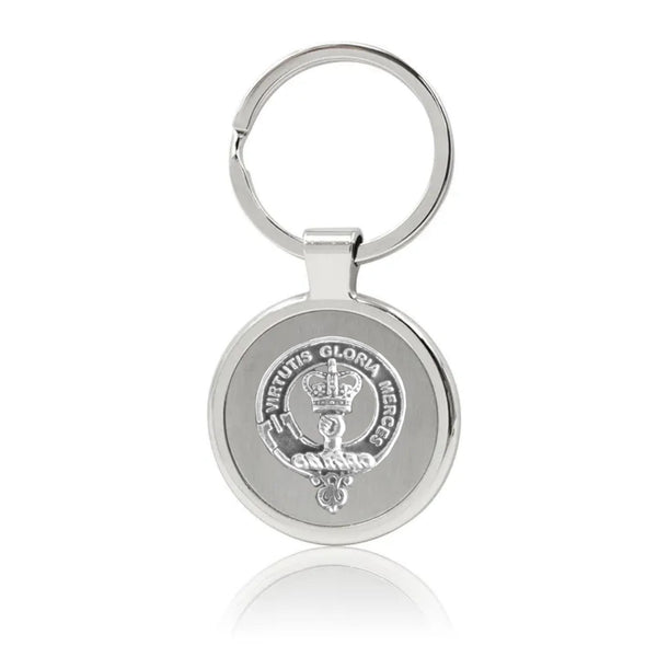 Robertson Clan Crest Stainless Steel Key Ring